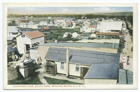 Panorama View, Beach Park, Midland Beach, Staten Island, N.Y.  [view of wooden cottages.]