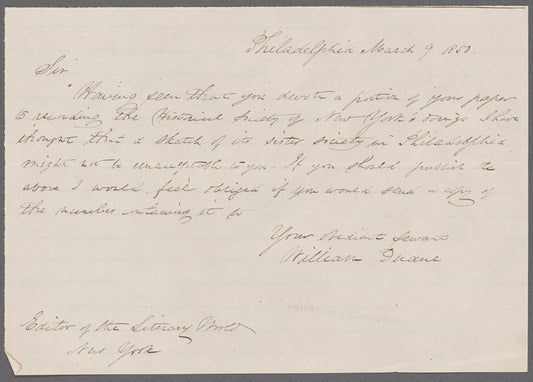 Duane, William (1808-1882)