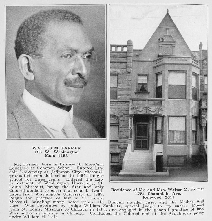 Walter M. Farmer; 186 W. Washington, Main 4153.