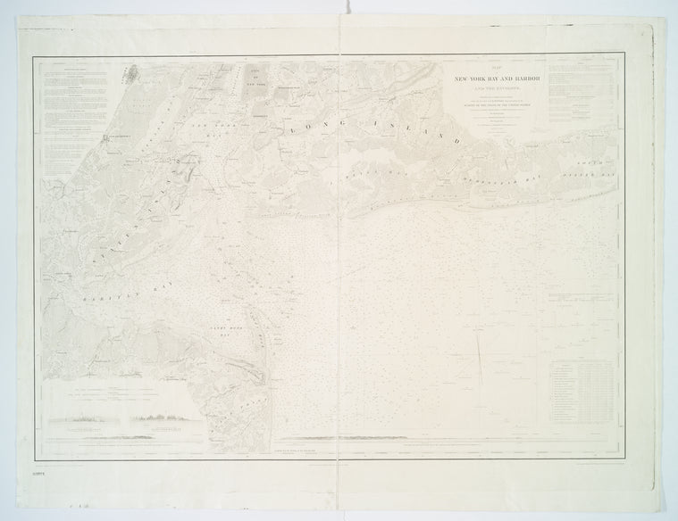 Map of New-York Bay and Harbor and the environs