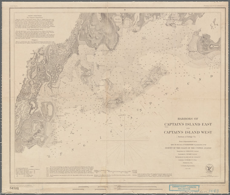 Harbors of Captain's Island East and Captain's Island West (Harbors of Refuge no.)