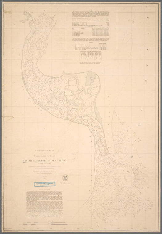 Preliminary chart of Winyah Bay & Georgetown Harbor, South Carolina