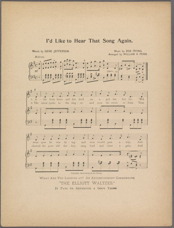 I'd like to hear that song again