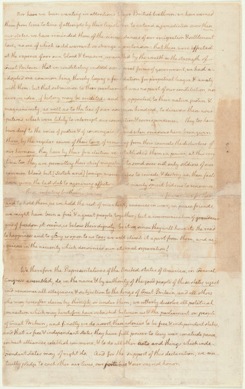 Document [fair copy of the Declaration of Independence]