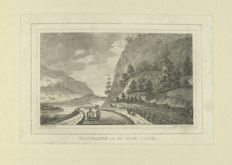 Travelling on the Erie Canal.