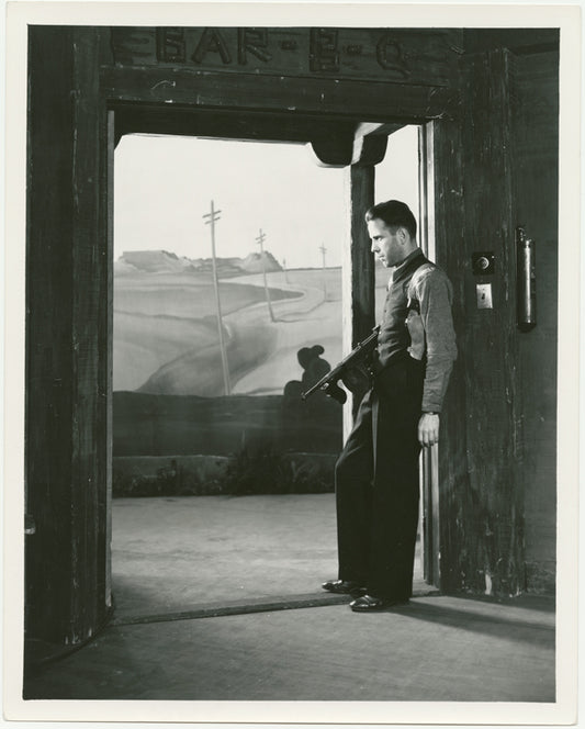 Humphrey Bogart in the stage production The Petrified Forest