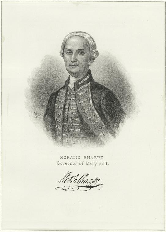 Horatio Sharpe, Governor of Maryland.