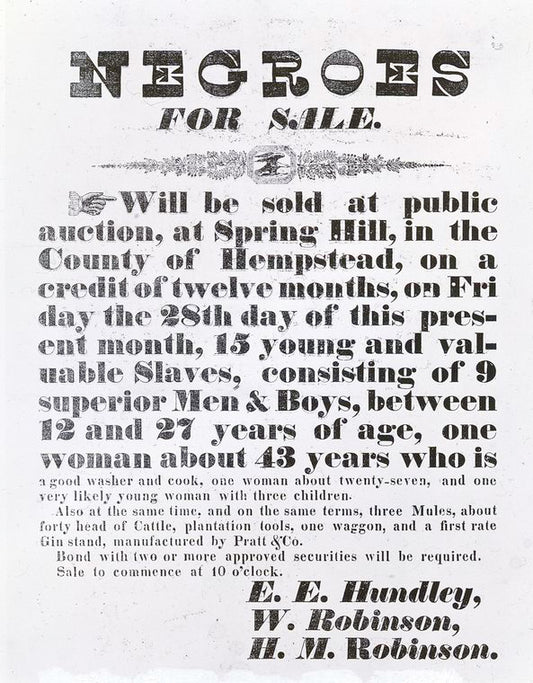 Negroes for sale