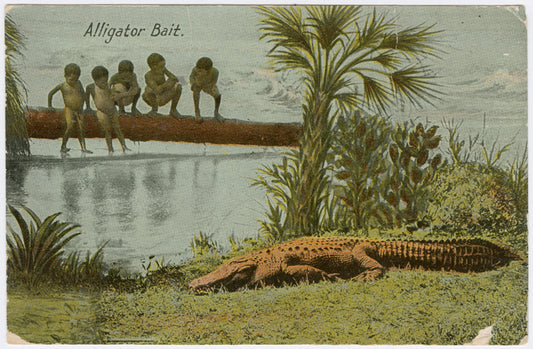 "Alligator Bait" - postcard to Frederick Hoeing