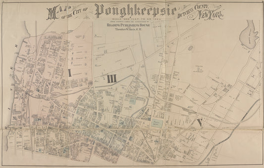 Map of the city of Poughkeepsie Dutchess County, New York. [Village]