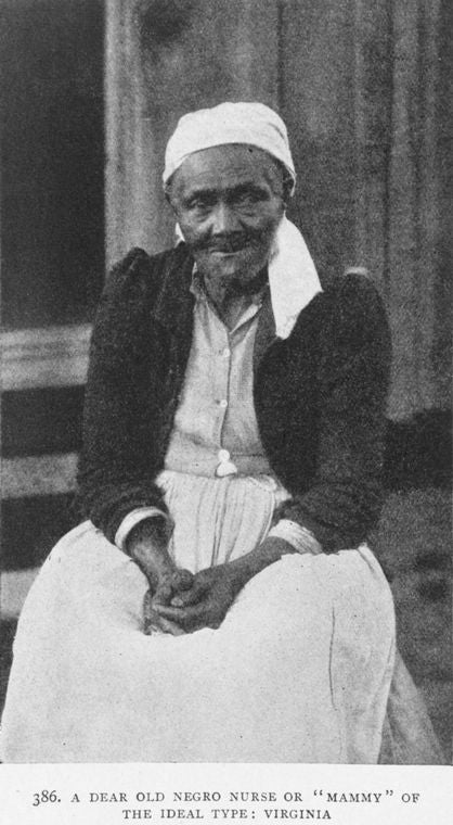 A dear old Negro nurse or "mammy" of the ideal type, Virginia.