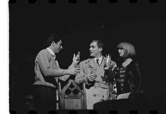 Bert Convy, Edward Winter and Jill Haworth in the stage production Cabaret