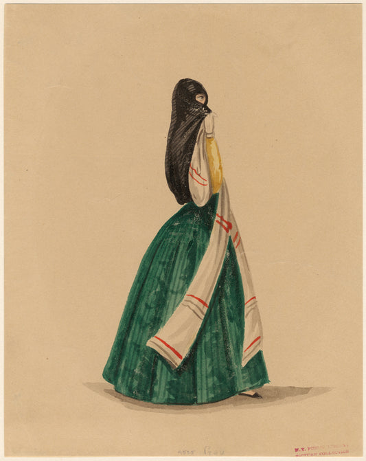 Peruvian woman with covered face