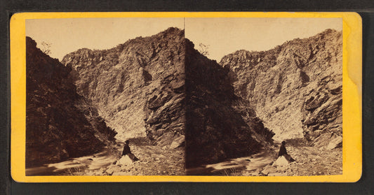 The notch in the Devil's Gate. Union Pacific Railroad.