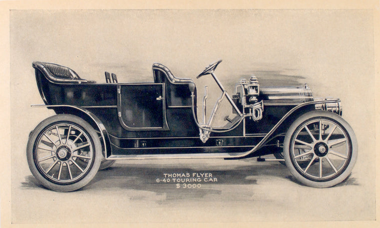 Thomas Flyer; 6-40 Touring car; $ 3000.