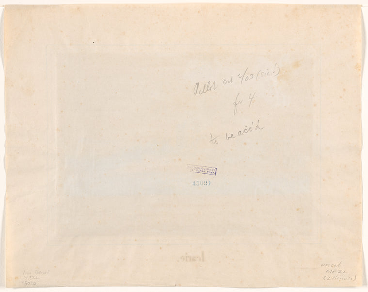 Etablissesment provisoire à Nauvoo: établissesment provisoire à Nauvoo (ancient couvent des Mormons, dans l’Illinois, Etats Unis) de la colonie Icarienne arrivée le 15 Mars 1849