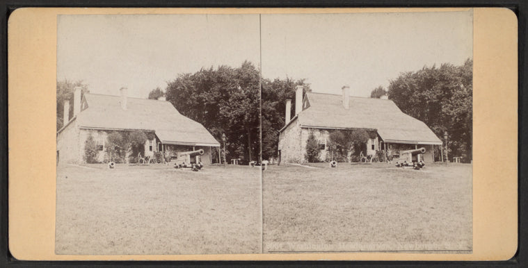 Washington's Headquarters, Newburgh, N.Y. Rear view with cannon.
