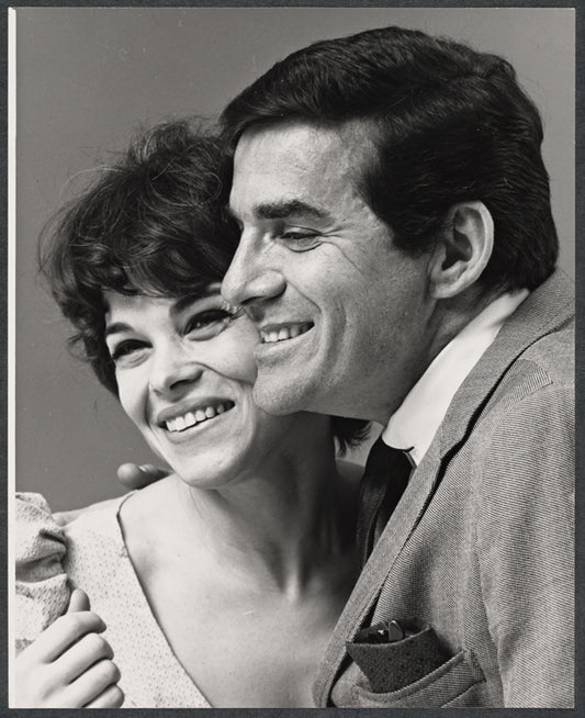 Alexandra Berlin and Pat Harrington in publicity for the stage production Happiness Is Just a Little Thing Called a Rolls Royce