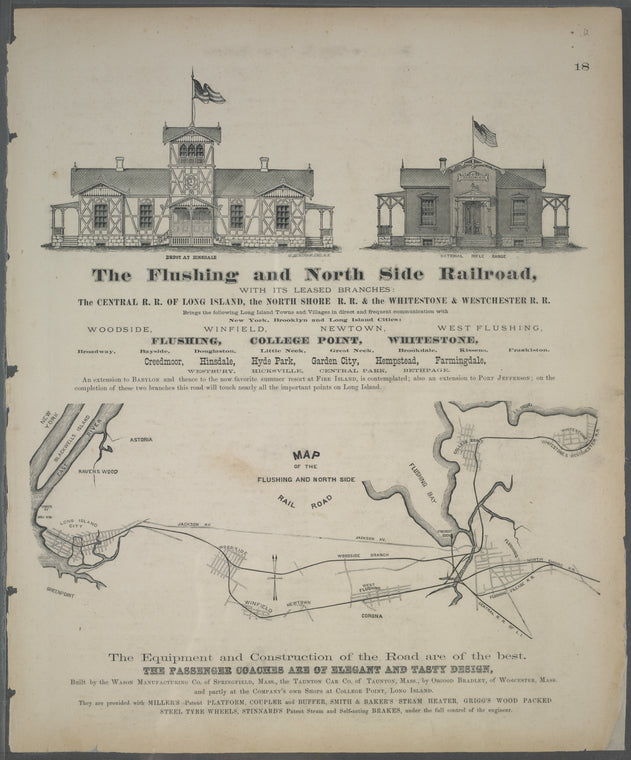 The Flushing and North Side Railroad, with its leased branches