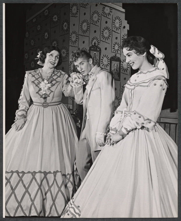 Blanche Yurka, Roddy McDowall and Zohra Alton in the stage production Diary of a Scoundrel