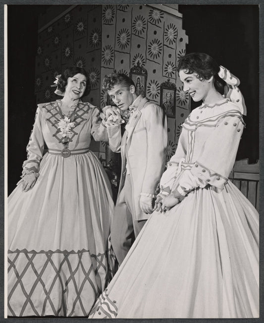 Blanche Yurka, Roddy McDowall and Zohra Alton in the stage production Diary of a Scoundrel