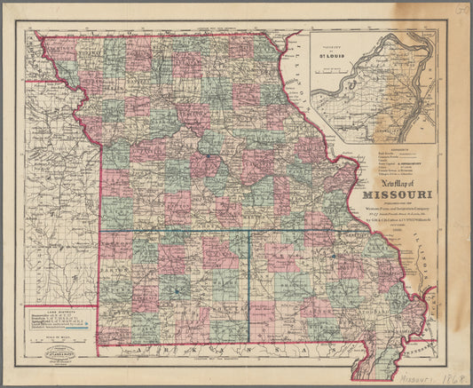 New map of Missouri