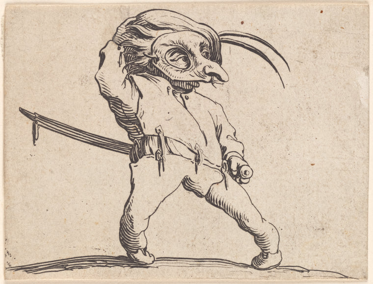 L'homme masqué aux jambes torses