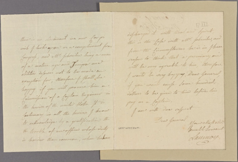 Letter to [Gen. Benjamin Lincoln.]