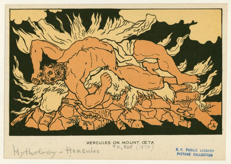 Hercules on Mount Oeta
