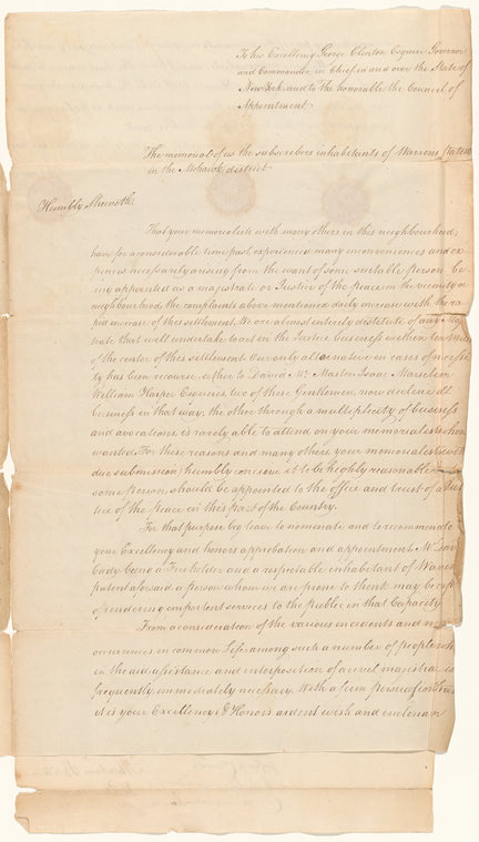 Letters and petitions