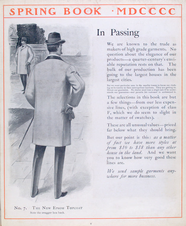 In passing; No. 7. The new Epsom topcoat.