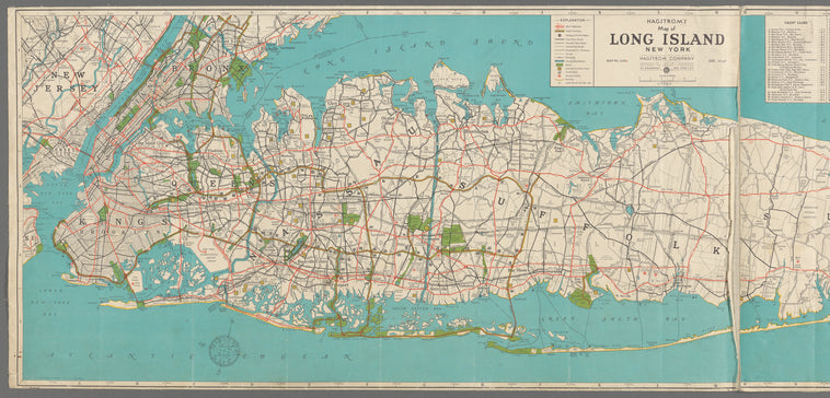 Hagstrom's map of Long Island New York