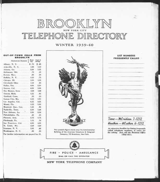 Brooklyn telephone directory