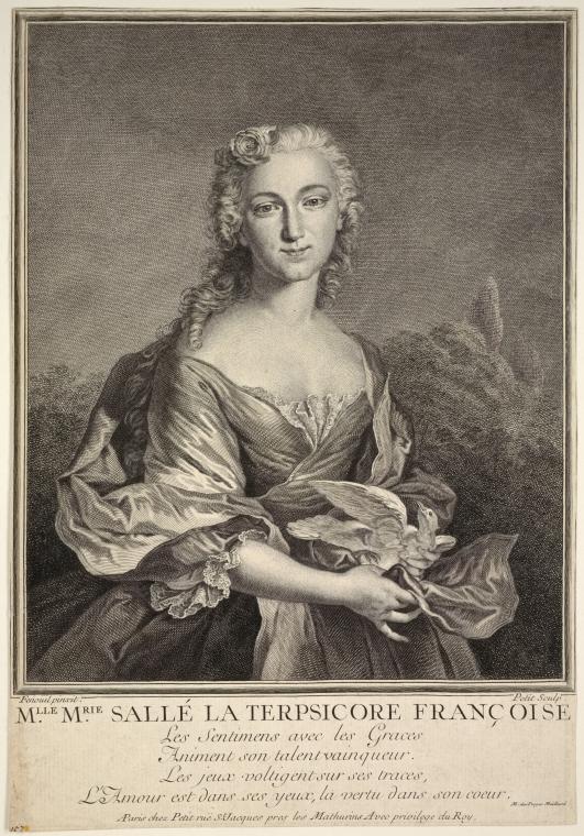 M'lle M'rie Sallé, la Terpsicore françoise.