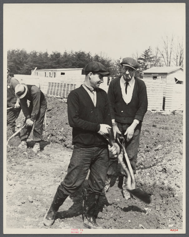 Men at work on the Greenbelt Project, Berwyn, Maryland.