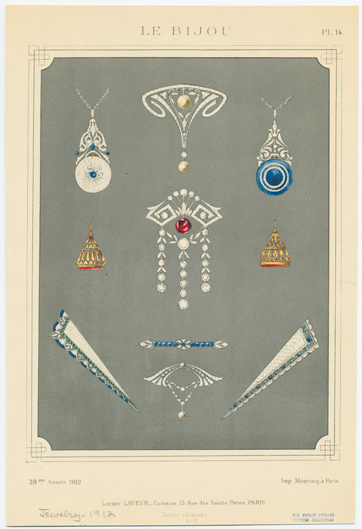 Jewelry, France, ca. 1912