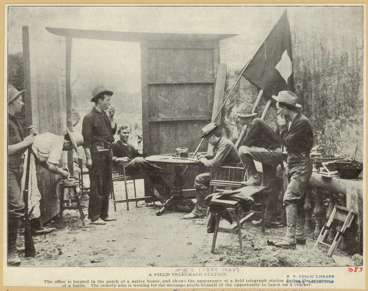 A field telegraph station