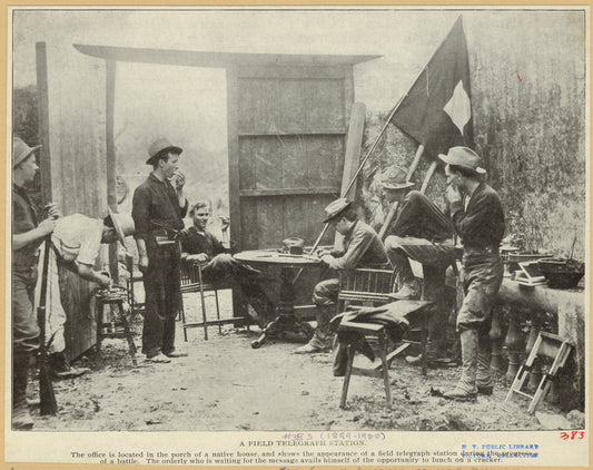 A field telegraph station