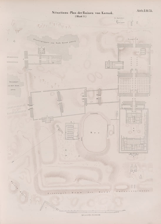 Situations-Plan der Ruinen von Karnak. [Blatt 2.]