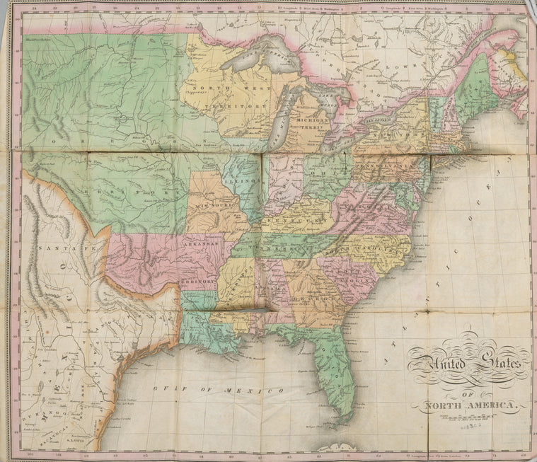 Map of the United States of America.