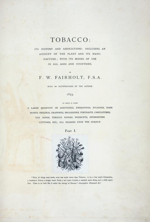 Tobacco, its history and associations