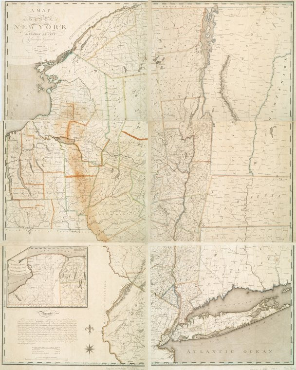 Map of the state of New York