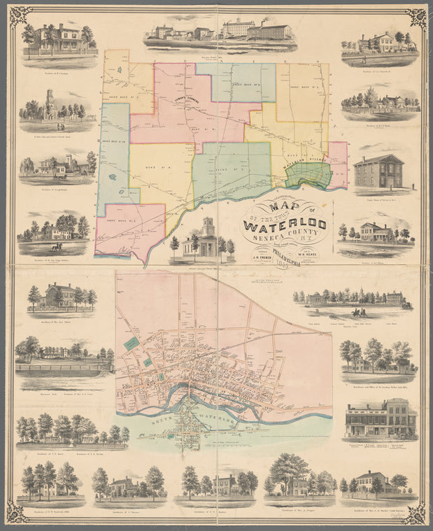 Map of the town of Waterloo, Seneca County, N.Y.: from actual surveys
