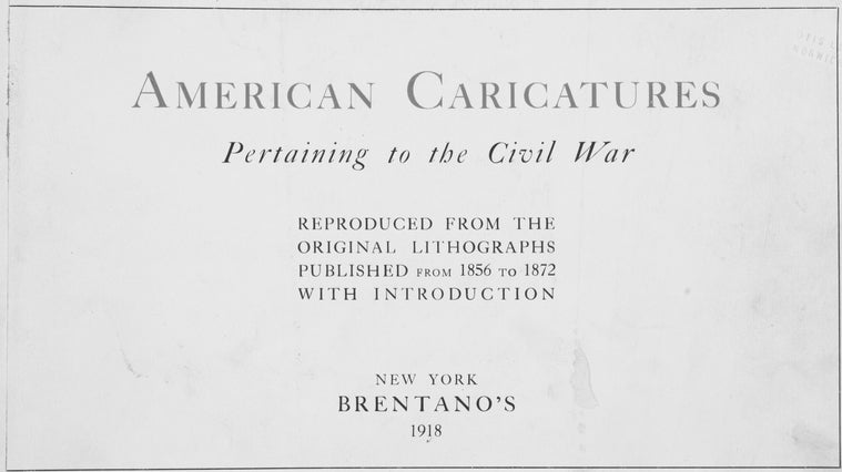 American caricatures pertaining to the Civil War