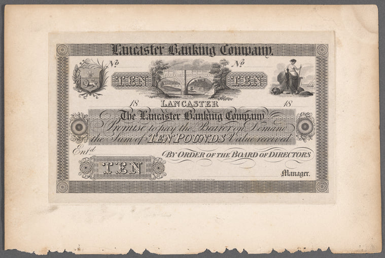 Lancaster Banking Company ten pound note