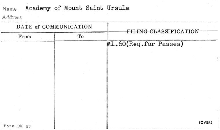 Academy of Mount Saint Ursula