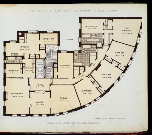 Plan of 2nd, 3d, 4th and 6th floors, Colosseum.