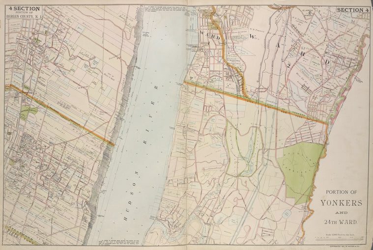 Portion of Bergen County, N.J.; Portion of Yonkers and 24th Ward.