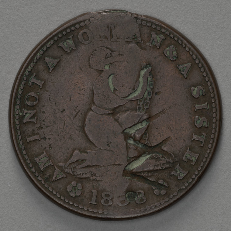 "Am I Not a Woman & a Sister" token