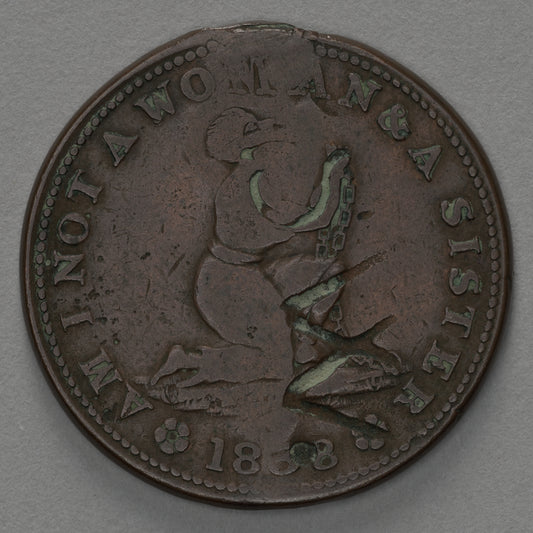 "Am I Not a Woman & a Sister" token